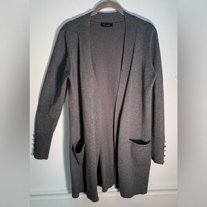 Classy Preppy Verve Ami Charcoal Women's Cardigan size S